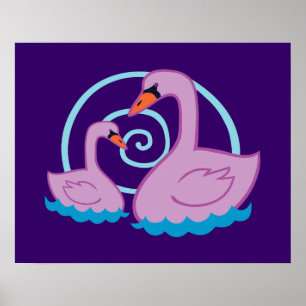 Poster De beaux cygnes