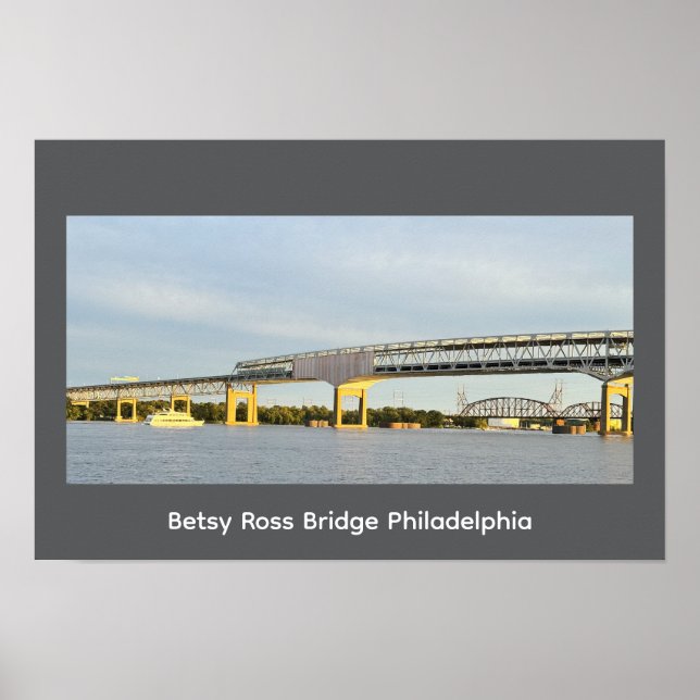 Poster de Betsy Ross Bridge Philadelphie (Devant)