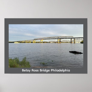 Poster de Betsy Ross Bridge Philadelphie