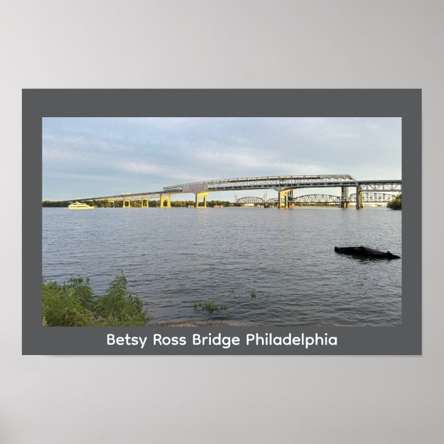 Poster de Betsy Ross Bridge Philadelphie (Devant)