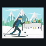 Poster de biathlon - Placez votre texte<br><div class="desc">Poster de biathlon - Placez votre propre texte sur la bannière à l'affiche.</div>