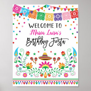 Poster de bienvenue de la fête mexicaine