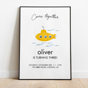 Poster de bienvenue des Anniversaires de enfants d