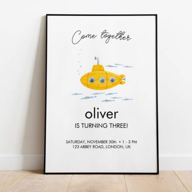 Poster de bienvenue des Anniversaires de enfants d (Créateur téléchargé)