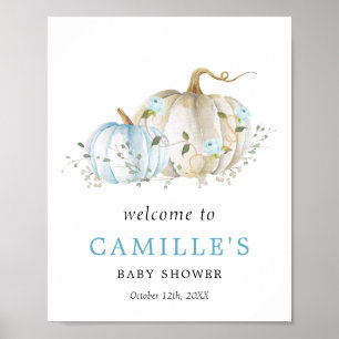 Poster de bienvenue du Baby shower de garçon Citro