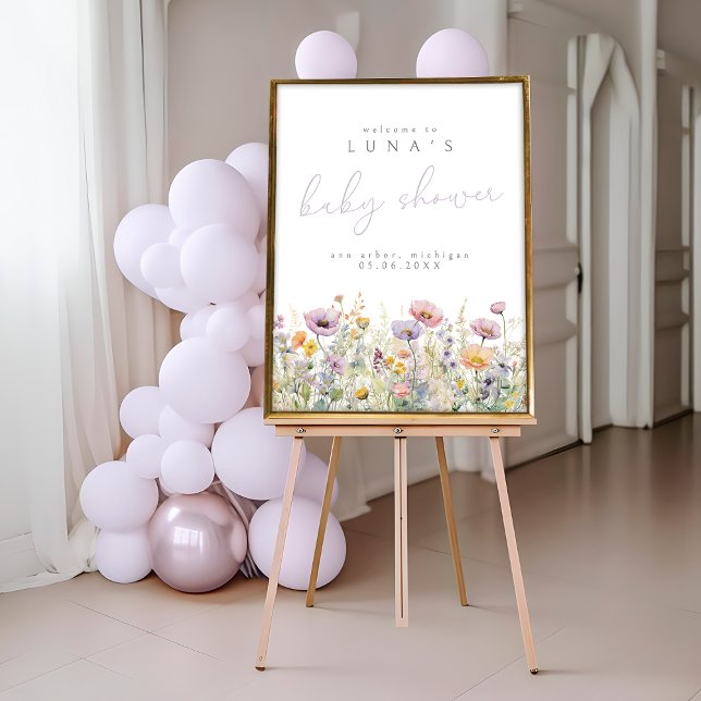 Poster de bienvenue du Fleur sauvage Purple Baby I (Créateur téléchargé)