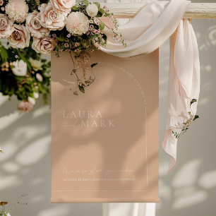 Poster de bienvenue du Mariage d'Arche de Tan Bohè