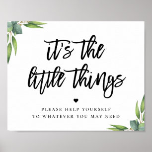 Poster de bienvenue du Mariage  Eucalyptus Feuille