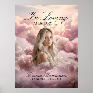 Poster de bienvenue du mémorial du jardin éternel