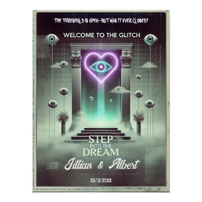 Poster de bienvenue 👁️ "Step Into the Dream" (Devant)