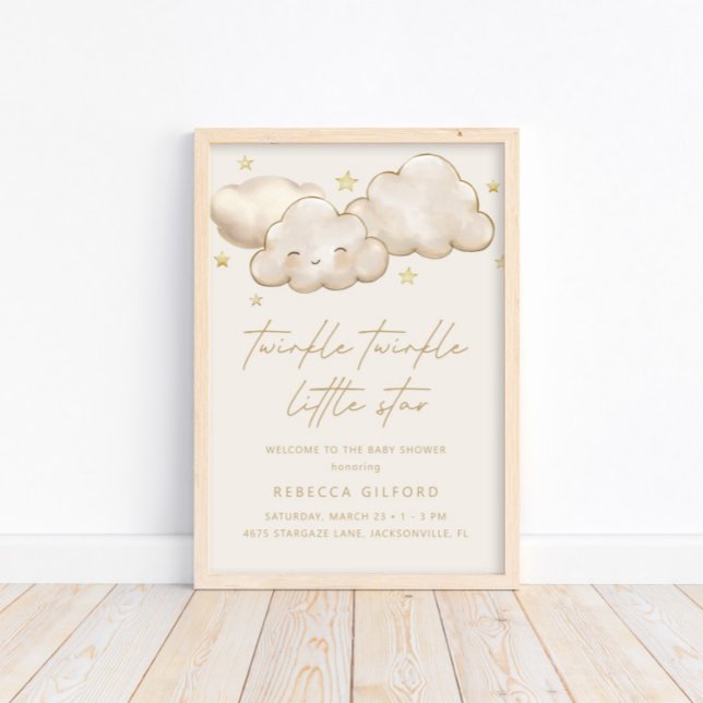 Poster de bienvenue Twinkle Twinkle Little Star (Créateur téléchargé)