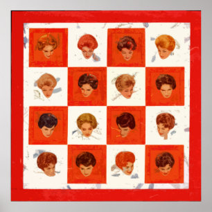 Poster de Bingo couleur cheveux