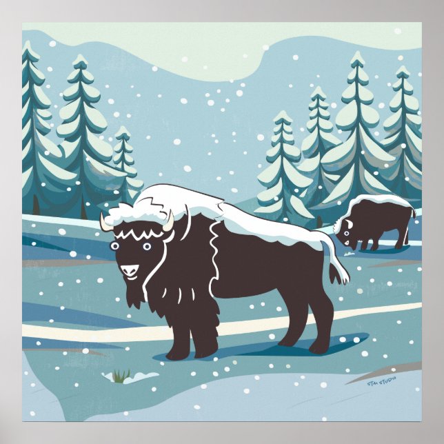 Poster de Bison Art (Devant)