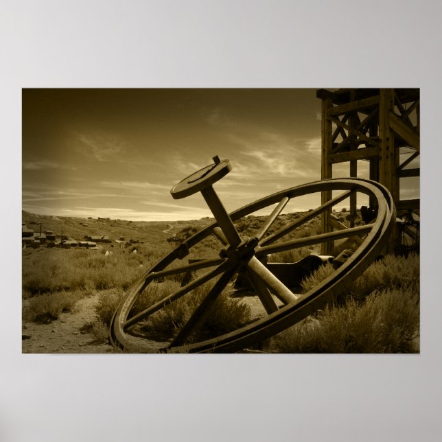 Poster de Bodie Ghost Town Sepia (Devant)