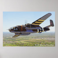 Poster de bombardier B-25 Mitchell
