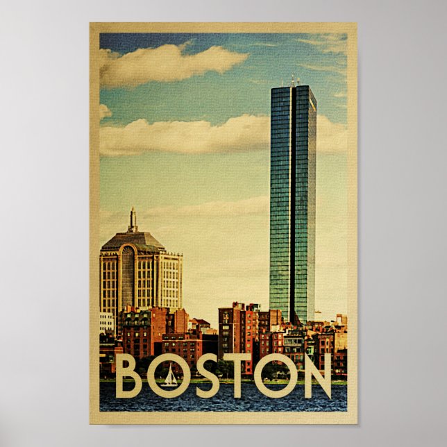 Poster de Boston Poster Vintage voyage Poster Harb (Devant)