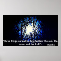 Poster de Bouddha citation sur la Vérité