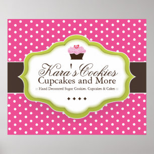 Poster de boulangerie personnalisée