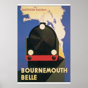 Poster de Bournemouth Belle Vintage voyage