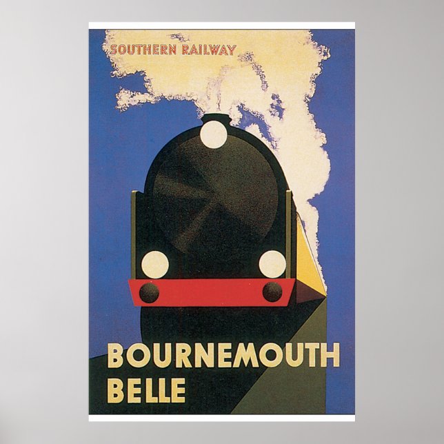 Poster de Bournemouth Belle Vintage voyage (Devant)