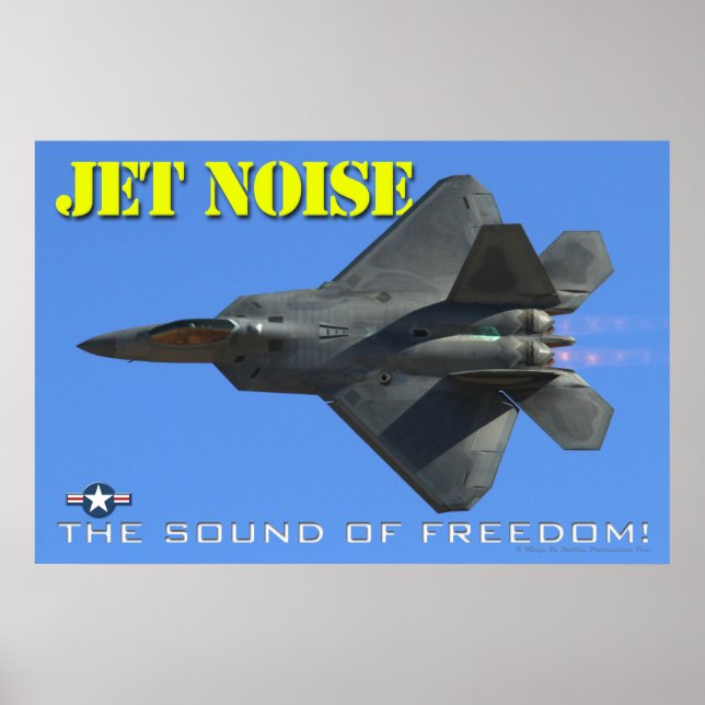 Poster de bruit de vol F-22 (Devant)