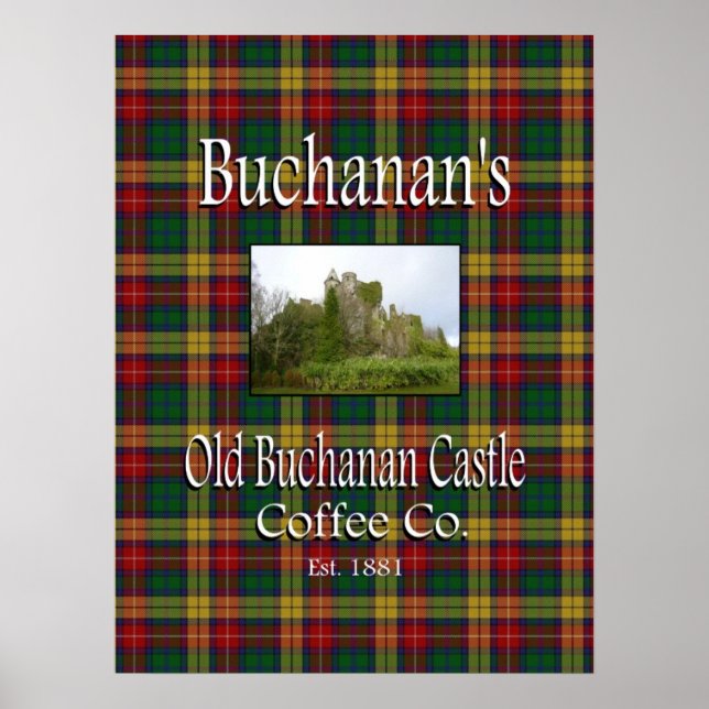 Poster de Buchanan's Old Buchanan Castle Coffee Co (Devant)