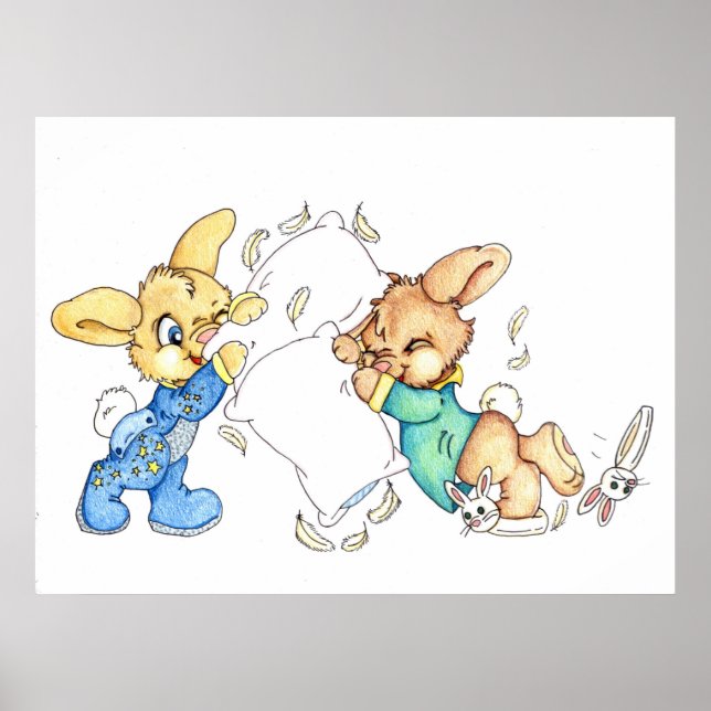 Poster de Bunny Coussin-fight (Devant)