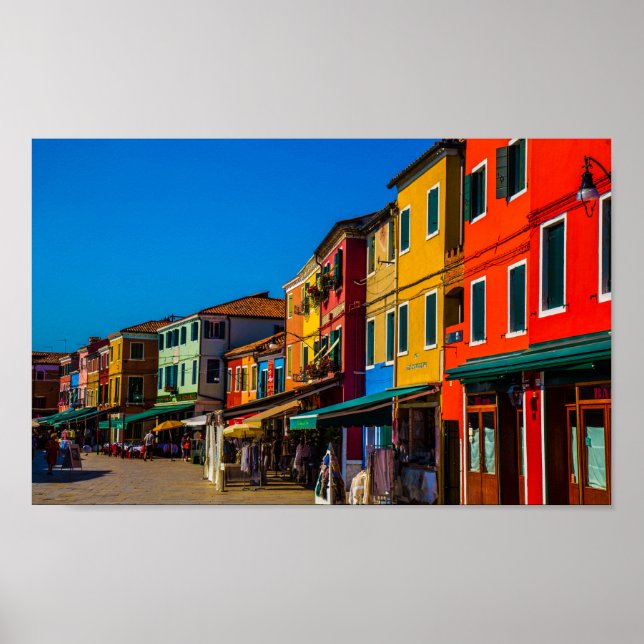 Poster de Burano, Italie (Devant)