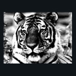 Poster de BW Tiger Imprimer Pop Art Style Tigers P<br><div class="desc">Visage des affiches de tigres de Sibérie Imprimantes - Courage motivationnel / Confiance Pop Art Tigers - Tigre Tigre Tête / Portrait Digital Animal Artwork - Tiger Eyes Pop Art Image - Tiger Tiger - Tiger Portrait - Wild Tigers - Big Cats Digital Images</div>