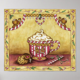 Poster de café en pain d'épice