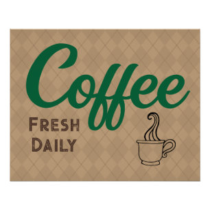 Poster de café rétro