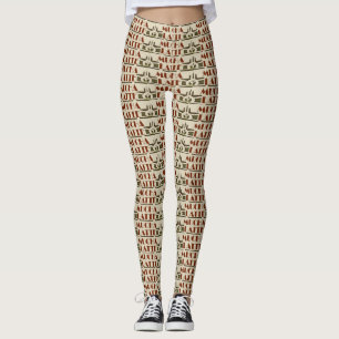 Poster de café vintage Leggings pour femmes