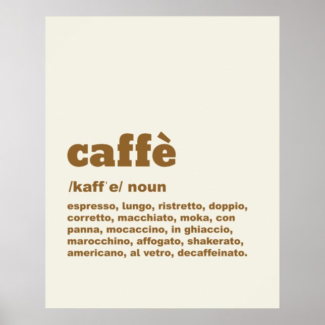 Poster de Caffè (Devant)