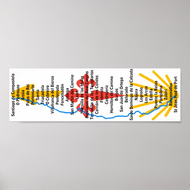 Poster de Camino de Santiago (Devant)