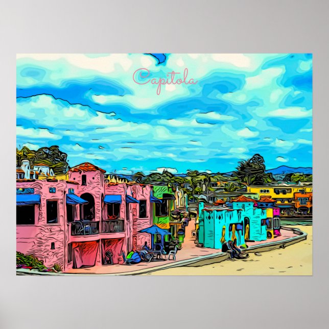 Poster de Capitola Cacitas California Coast (Devant)