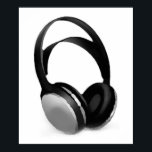 Poster de casque de pop Art noir<br><div class="desc">Hip hop, R&B, rock, heavy metal, techno, punk, rap, classic, african american, jazz... . We love music, we love listening cds, radio. Enjoying watching video clibs, mixes, remixes, covers.</div>