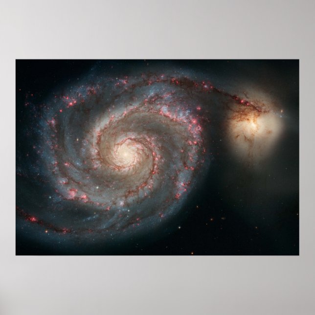 Poster De ce tourbillon-le tourbillon Galaxy (M51) et C (Devant)