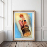 Poster de Champagne de France vintage 1930 Flapper<br><div class="desc">Affiche de Champagne vintage rétro des années 1930. Illustration d'une fille volant sur un liège à champagne ! Impression publicitaire restaurée de qualité AC. Parfait pour votre maison,  chambre,  appartement,  salle à manger,  bureau,  garage,  bar,  restaurant,  dortoir,  cuisine ou en complément d'un mur de galerie! T</div>