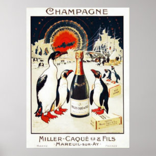 Poster de Champagne Miller-Caqu et Fils