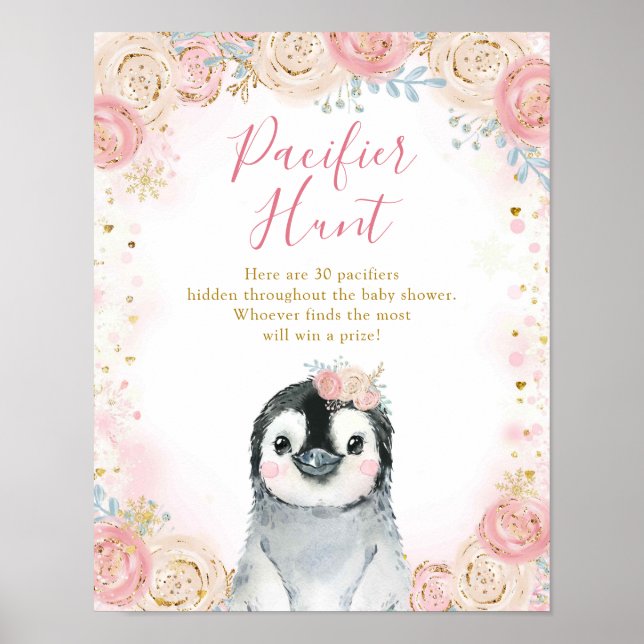 Poster de chasse à la serpentine de flocon d'hiver (Devant)