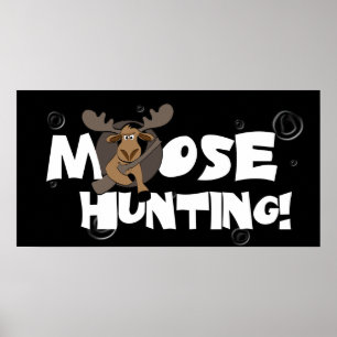 Poster de chasse à l'orignal