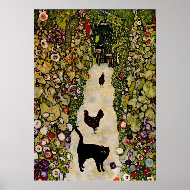 Poster de chat célèbre Klimt (Devant)