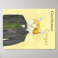 Poster de chat de gingembre