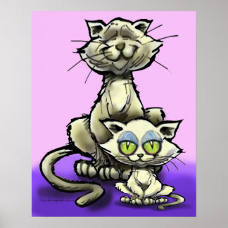 Poster de chat et de chat