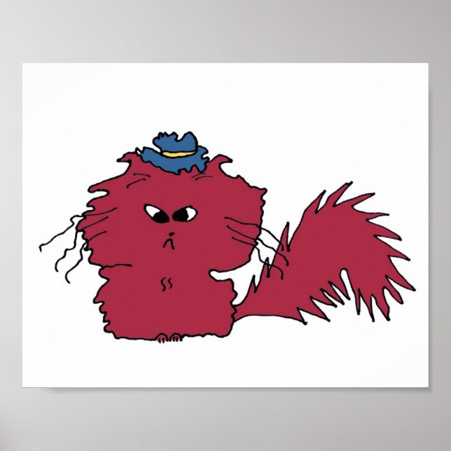 Poster de chat grumeux (Devant)