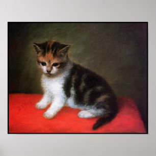 Poster de chat : Kitten Peinture de George Stubbs