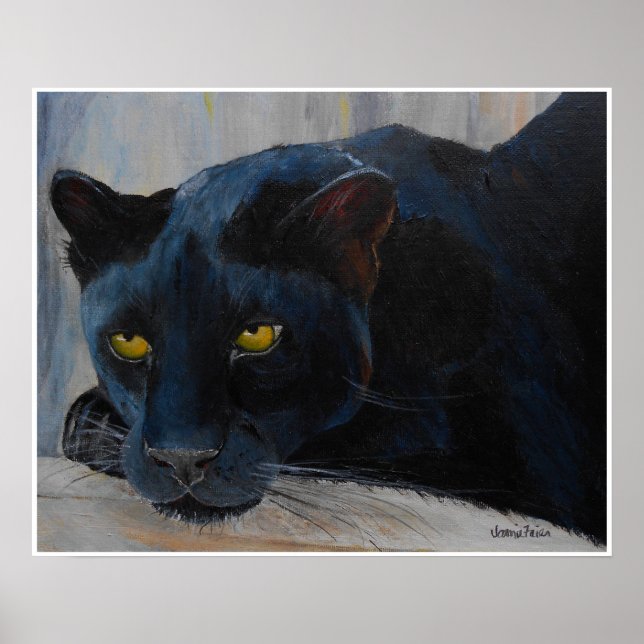 Poster de chat noir (Devant)