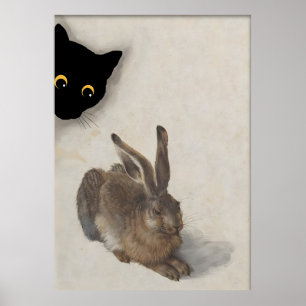 Poster de chat Vintage Durero Rabitt