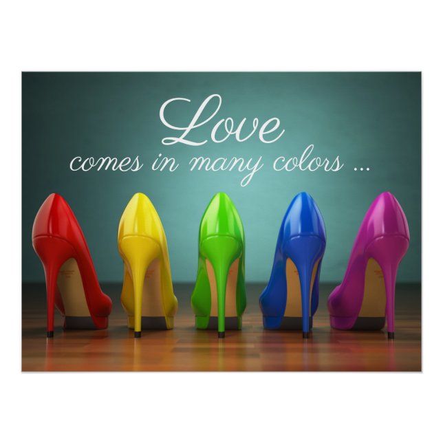 Poster de chaussures à talon élevé (Devant)