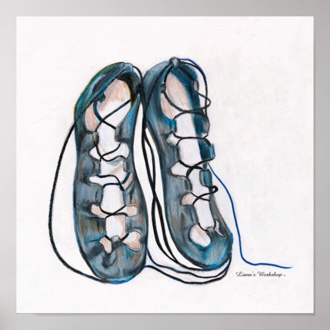 Poster de chaussures douces irlandaises LW (Devant)